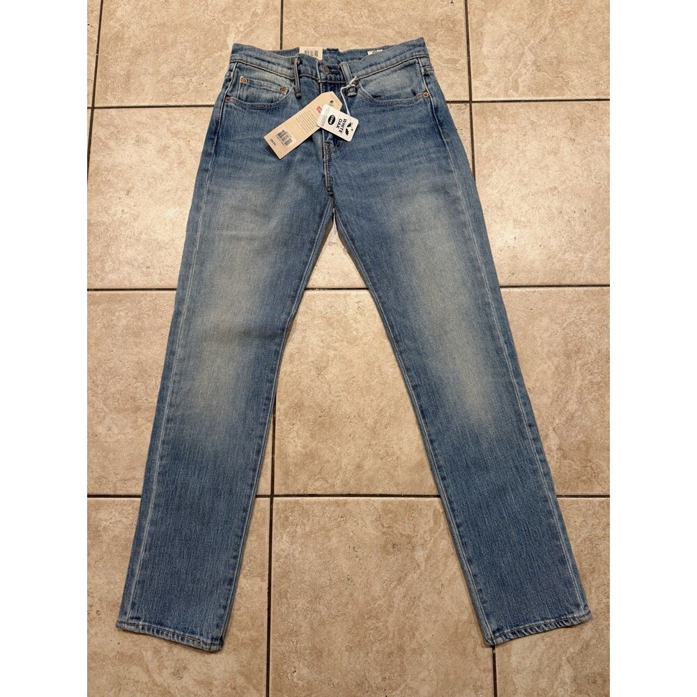 Levis Jeans Mens 28x30 511 White Oak Cone Denim Blue Slim Straight Fit NEW